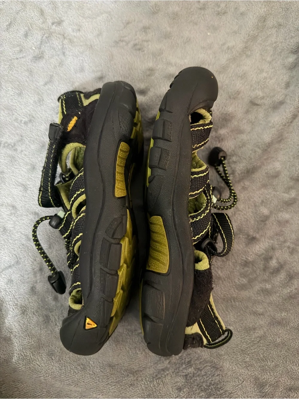 Keen Kids Black and Yellow Sport Sandals - little kid Sz 12